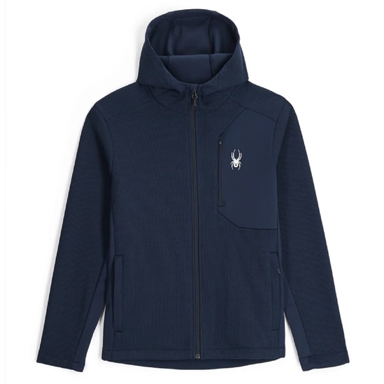 SPYDER M BANDIT HOODED JACKET-TRUE NAVY